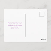 Uniek overlappend monogram | Zacht lavendelroze Briefkaart (Achterkant)