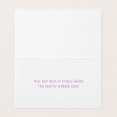 Uniek overlappend monogram | Zacht lavendelroze Kaart (Binnenkant ongevouwen)