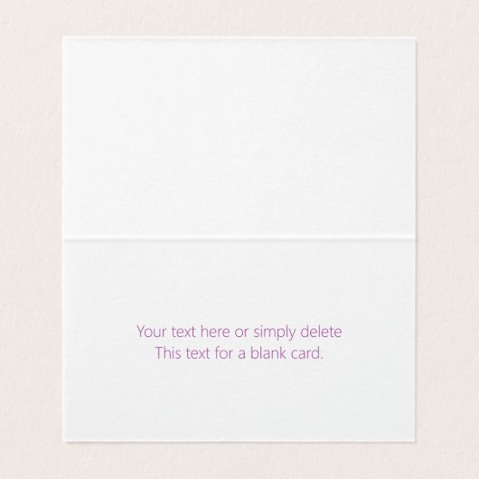 Uniek overlappend monogram | Zacht lavendelroze Kaart (Binnenkant ongevouwen)