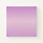 Uniek overlappend monogram | Zacht lavendelroze Notitieboek (Achterkant)