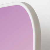 Uniek overlappend monogram | Zacht lavendelroze Pickleball Paddle (Links Detail)