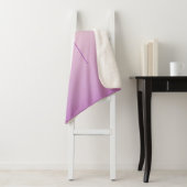 Uniek overlappend monogram | Zacht lavendelroze Sherpa Deken (In situ)