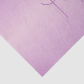 Uniek overlappend monogram | Zacht lavendelroze Tissuepapier (Detail)