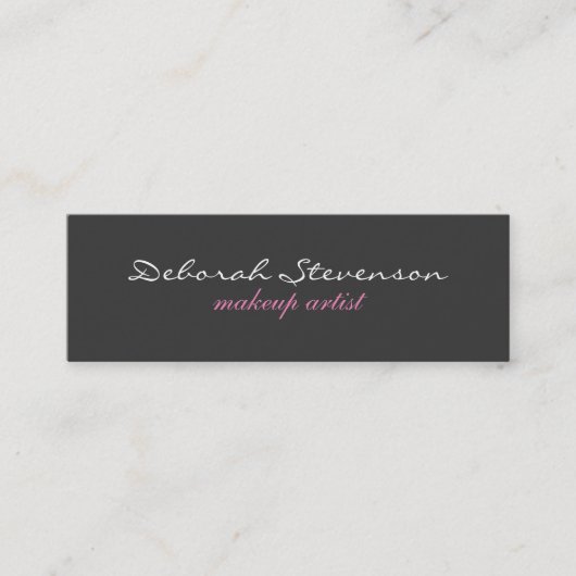 Uniek Paars grijs dubbelzijdig Visitekaartje (Voorkant)