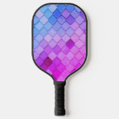 Uniek Paars roze teile patroon Pickleball Paddle (Voorkant)