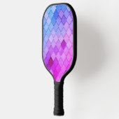 Uniek Paars roze teile patroon Pickleball Paddle (Links)