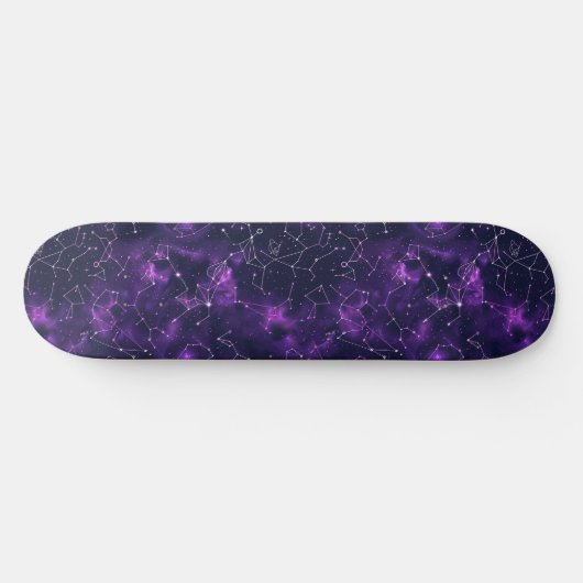 Uniek Paarse Astrologie Design Skateboard (Horizontaal)