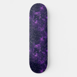 Uniek Paarse Astrologie Design Skateboard
