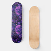 Uniek Paarse Astrologie Design Skateboard (Voorkant)