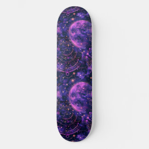 Uniek Paarse Astrologie Design Skateboard