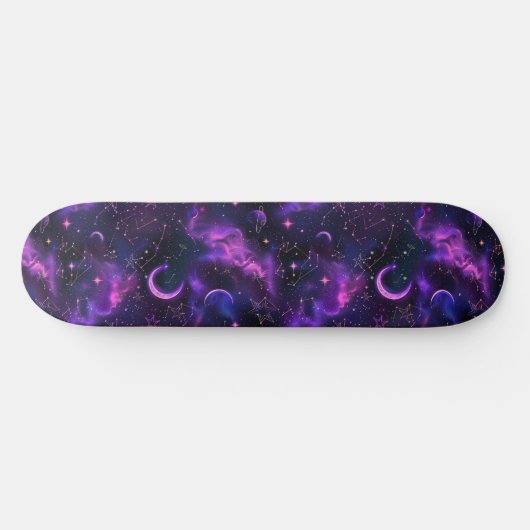 Uniek Paarse Astrologie Design Skateboard (Horizontaal)