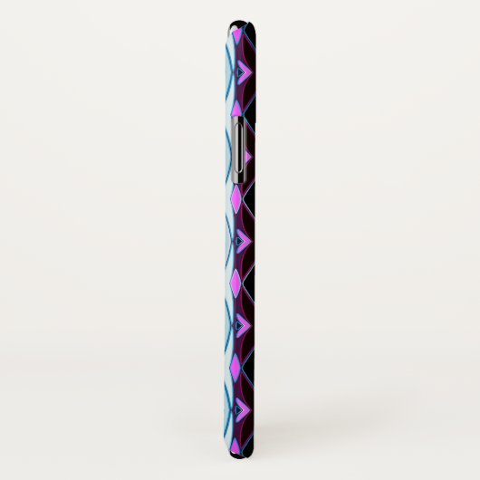 Uniek Paarse patroon Case-Mate iPhone Case (Achterkant / rechts)