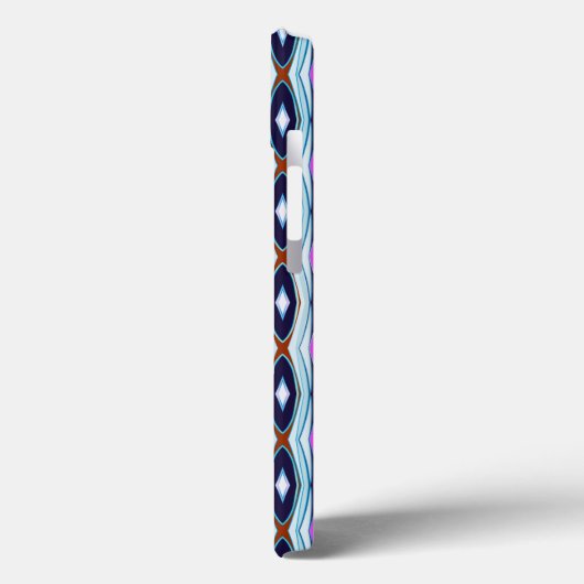 Uniek Paarse patroon Case-Mate iPhone Case (Achterkant / Links)