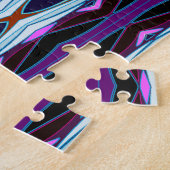 Uniek Paarse patroon Legpuzzel (Zijkant)