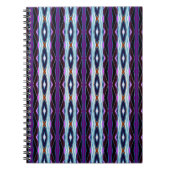 Uniek Paarse patroon Notitieboek (Voorkant)