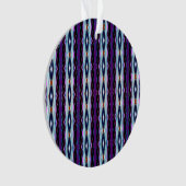 Uniek Paarse patroon Ornament (voorkant)