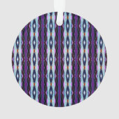 Uniek Paarse patroon Ornament (achterkant)