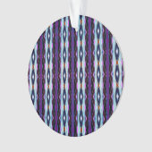 Uniek Paarse patroon Ornament (voorkant)