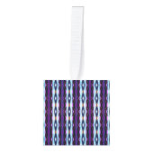 Uniek Paarse patroon Ornament (Voorkant)