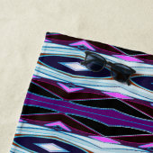 Uniek Paarse patroon Strandlaken (In situ)