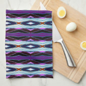 Uniek Paarse patroon Theedoek (Quarter Fold)