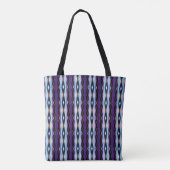 Uniek Paarse patroon Tote Bag (Achterkant)