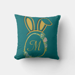 Uniek paashaas monogram kussen