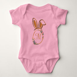 Uniek paashaas monogram romper