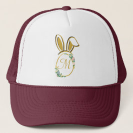 Uniek paashaas monogram trucker pet