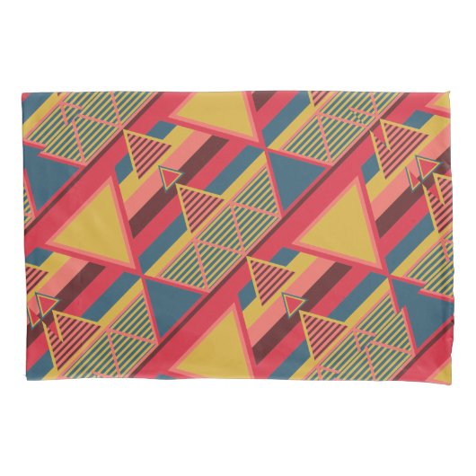 Uniek Pan-Afrikaans kleurrijk driehoekspatroon Kussensloop (Voorkant)