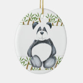 Uniek Panda-Beer Keramisch Ornament (Rechts)