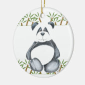 Uniek Panda-Beer Keramisch Ornament (Links)