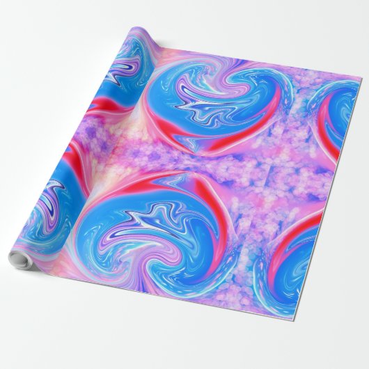 Uniek patroon Abstract inpakpapier (Uitgerold)