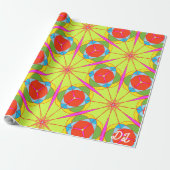 Uniek patroon Abstract inpakpapier (Uitgerold)