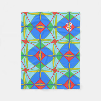 Uniek patroon Abstracte fleece deken