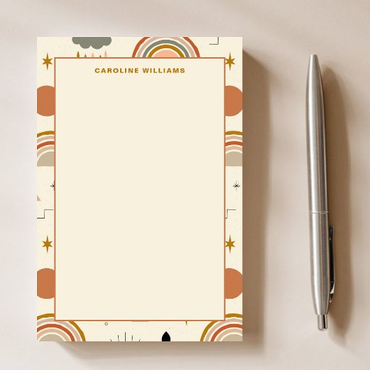 Uniek patroon Boho Bohemian Regenboog Leraar Post-it® Notes