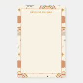 Uniek patroon Boho Bohemian Regenboog Leraar Post-it® Notes (Voorkant)