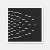 Uniek patroon met uw logo/afgebeelde afbeelding servet (Voorkant)