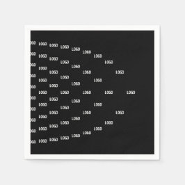 Uniek patroon met uw logo/afgebeelde afbeelding servet