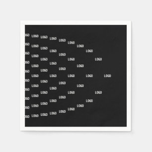 Uniek patroon met uw logo/afgebeelde afbeelding servet