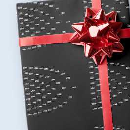 Uniek patroon met uw Logo / geüploade Afbeelding Cadeaupapier