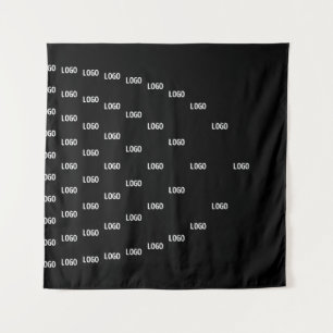 Uniek patroon met uw Logo / geüploade Afbeelding Wandkleed
