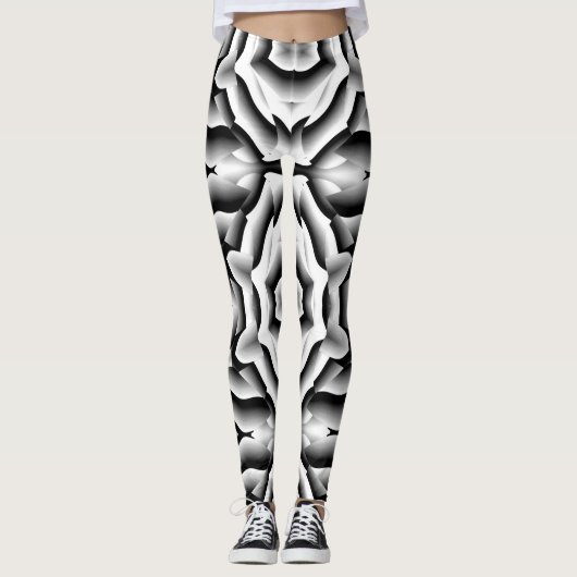 Uniek patroon "Ratti_Creative_Arts" Leggings (Voorkant)