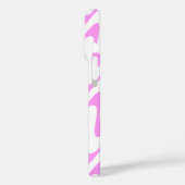 Uniek Patroonontwerp in Roze en Wit Case-Mate iPhone Case (Achterkant / Links)