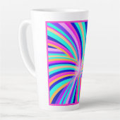 Uniek patroonontwerp latte mok (Linkerhoek)