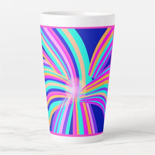 Uniek patroonontwerp latte mok (Voorkant)