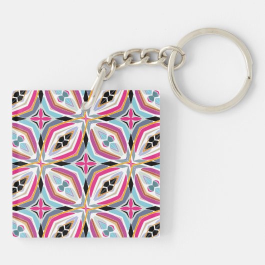 Uniek patroonontwerp sleutelhanger (Achterkant)