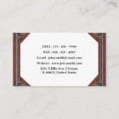 Uniek PhD Student Visitekaartje (Achterkant)