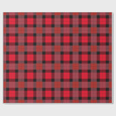 Uniek plaid tartan cadeau cadeaupapier (Vlak)