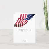 Uniek politiek campagneevenement of medewerker bedankkaart (Achterkant)